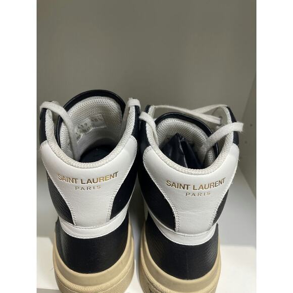 Balenciaga Black & White High-Top Sneakers - Size 40.5 - Picture 2 of 5